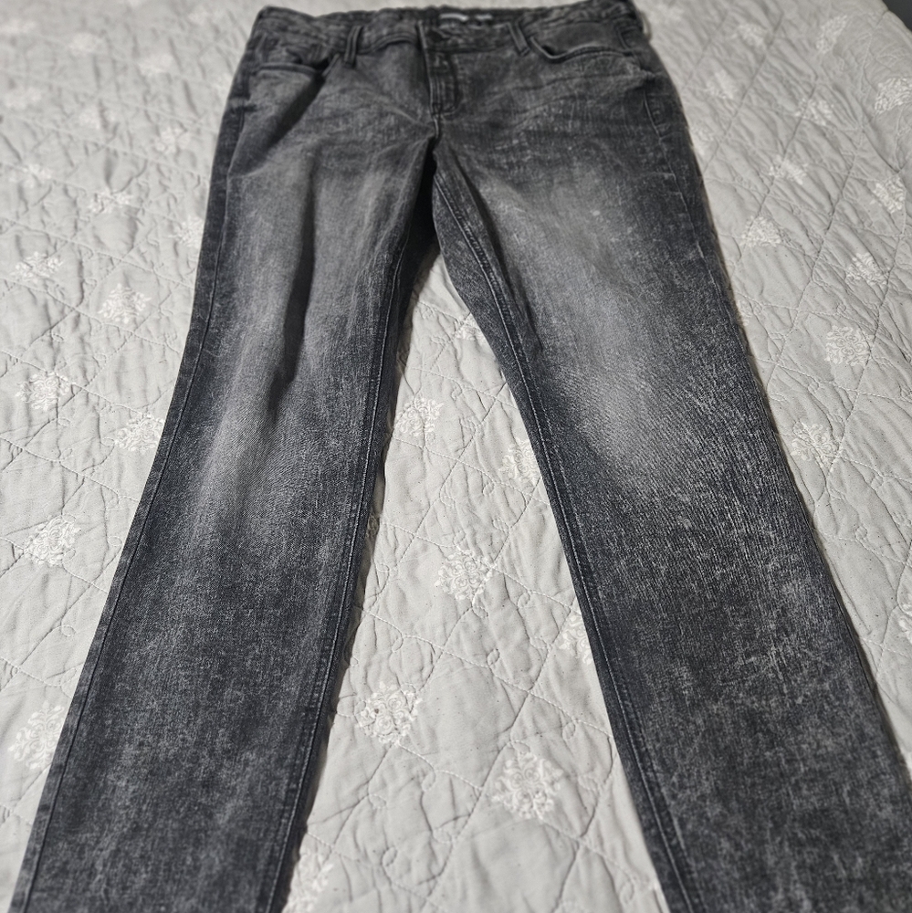 Plus Size Stylish Black Stonewashed Denim Jeans